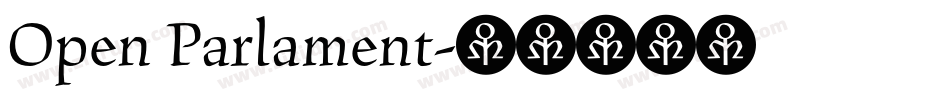 Open Parlament字体转换